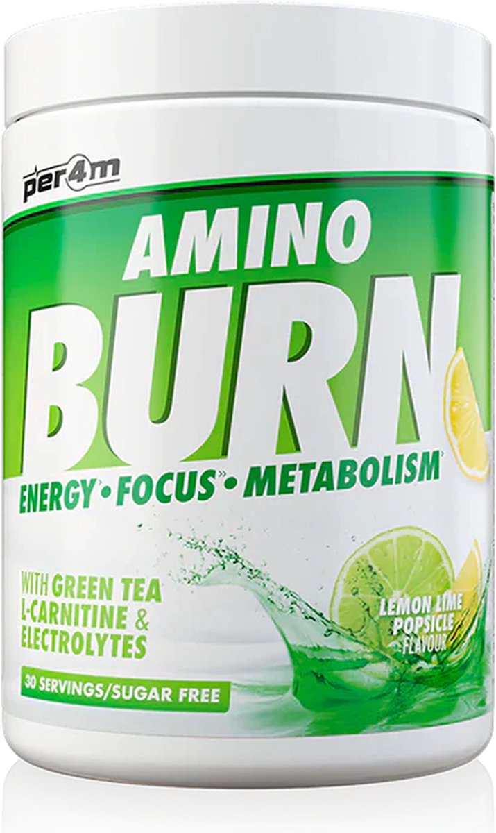 Goedkoopste Per4m - Amino Burn - Energy - Focus - Metabolism - Aminozuren - Fatburner