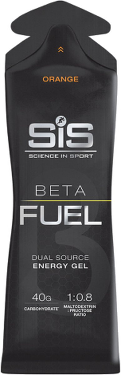 Science in Sport - SIS Beta Fuel - Dual Source energy gel - Orange smaak - 1 : 0,8 Maltodextrine Fructose verhouding - 40 gram koolhydraten per gel - 15 x 60ml van Science in Sport — afbeelding 2