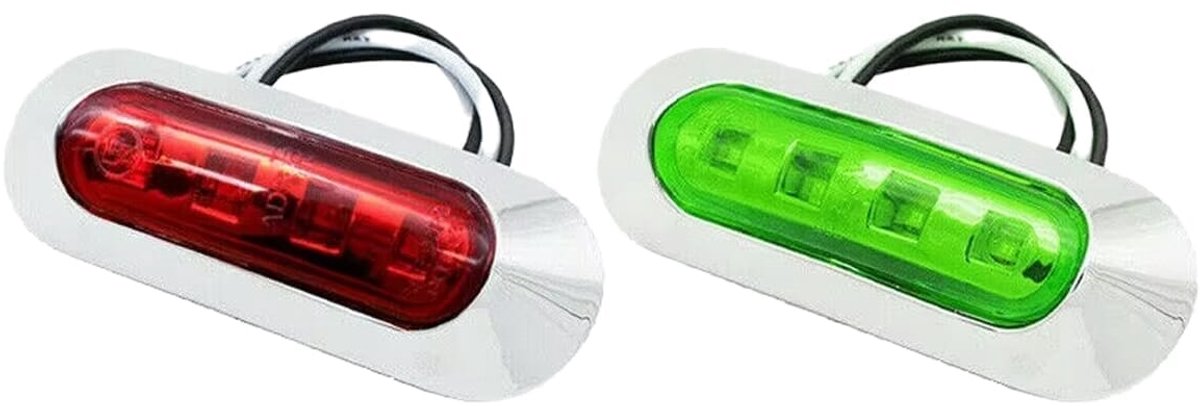4* Bootnavigatie LED Rood Groen Heklichten Marine Stuurboord Indicatorlampen kopen vanaf een prijs van 3.58