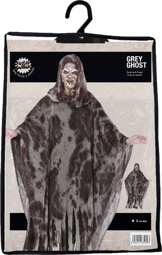 Productverpakking met titel Grey Ghost en afbeelding van het kostuum.