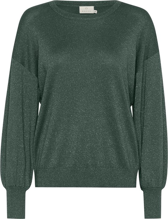 Kaffe T-shirt Karegina O Neck Knit 10507977 185913 Garden Topiary Dames Maat - XL