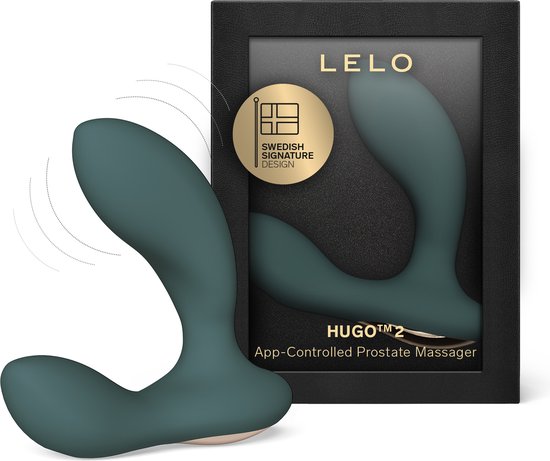 LELO HUGO 2 Vibromasseur Prostatique avec Appli via Bluetooth et 16 Modes de Plaisir, Plug Anal Sex Toys, Green
