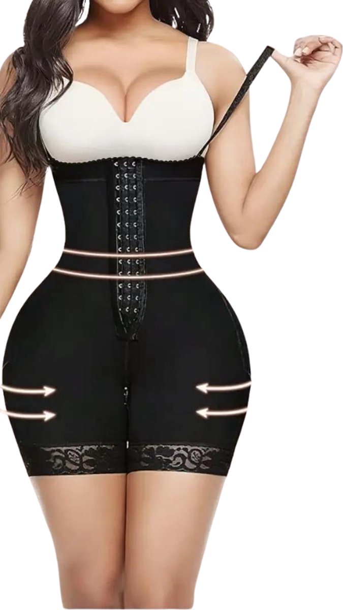 Postuur Corrector Waist Trainer Korset Corrigerend Ondergoed Body's - (M) Corrigerend Full Body Shapewear Dames - BBL - Faja