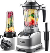 Bol.com Amzchef Power Blender – 2000 Watt – 1.8L – Krachtige Smoothie Maker – Ice Crusher – 6 RVS Messen - Inclusief Gratis 600m... aanbieding