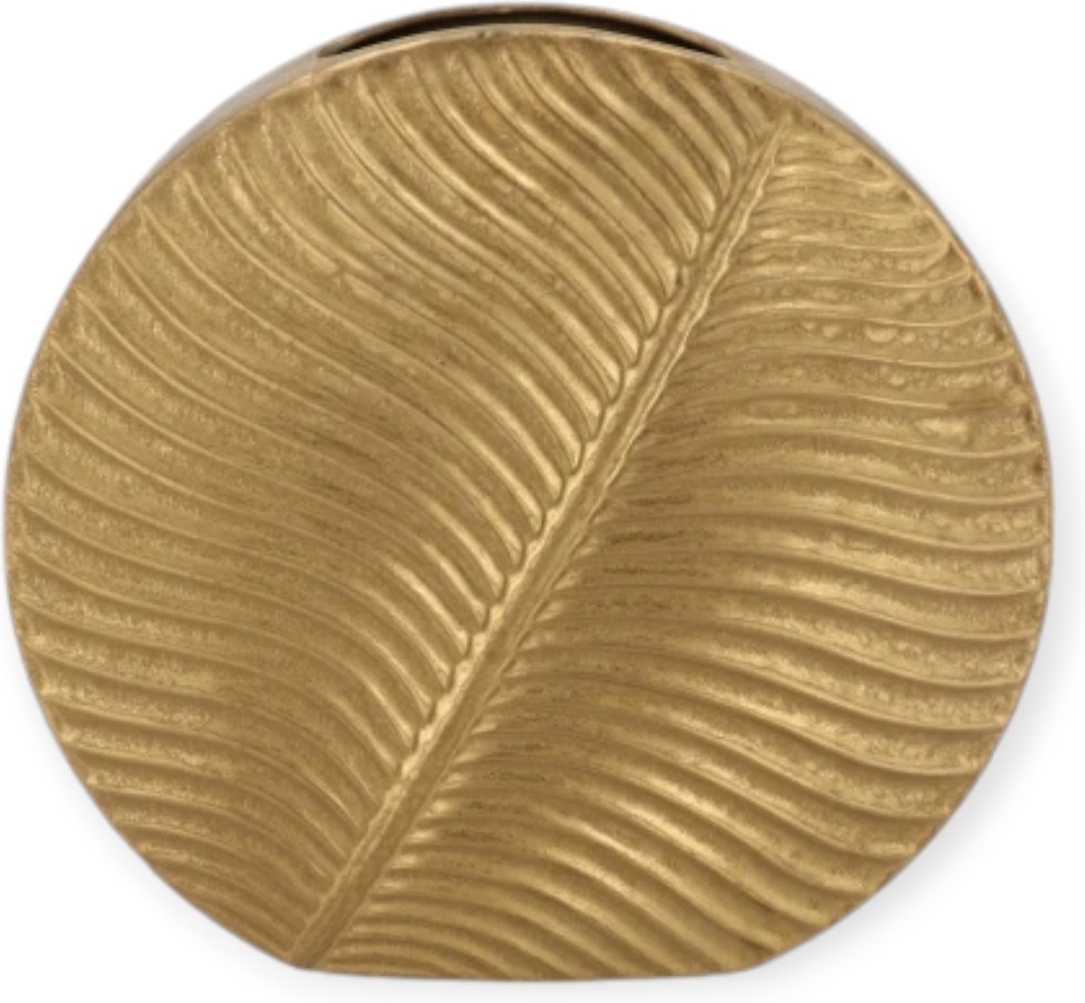 Daan Kromhout - Vaas - Inga - Leaf - Goud - Rond - 33x12x31cm - Keramiek