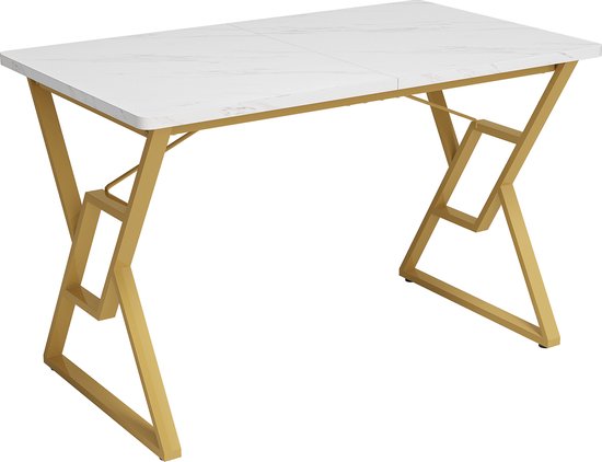 Dimehouse Eettafel Lenzo Zwart - Zwarte U-poot 160 x 80 x 3,8 cm - 160