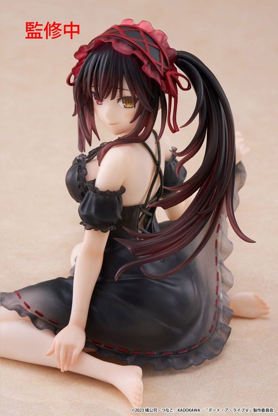 Statue de bureau en PVC Date A Live V , figurine mignonne Kurumi Tokisaki, vêtements de nuit Ver. 13 cm