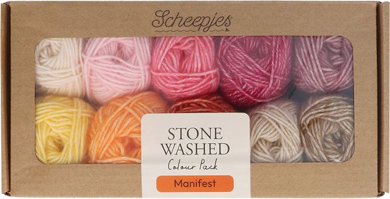 Scheepjes Stone Washed colour pack 10x25g - Manifest