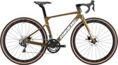 Vélo Gravel Rinos Sandman 3.0 Carbon, avec SHIMANO 105 ST-R7000, 22 vitesses et freins à disque, vélo léger pour femmes et hommes, 700 x 40C, Kameleon Goud & Green 58