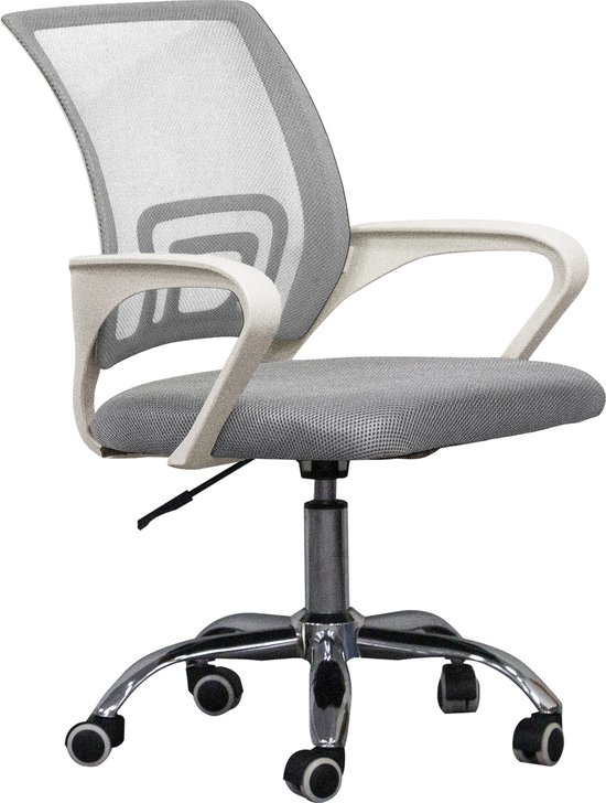VDD Bureaustoel - grijs/wit - ergonomisch - hoogte - VDD - €47,95