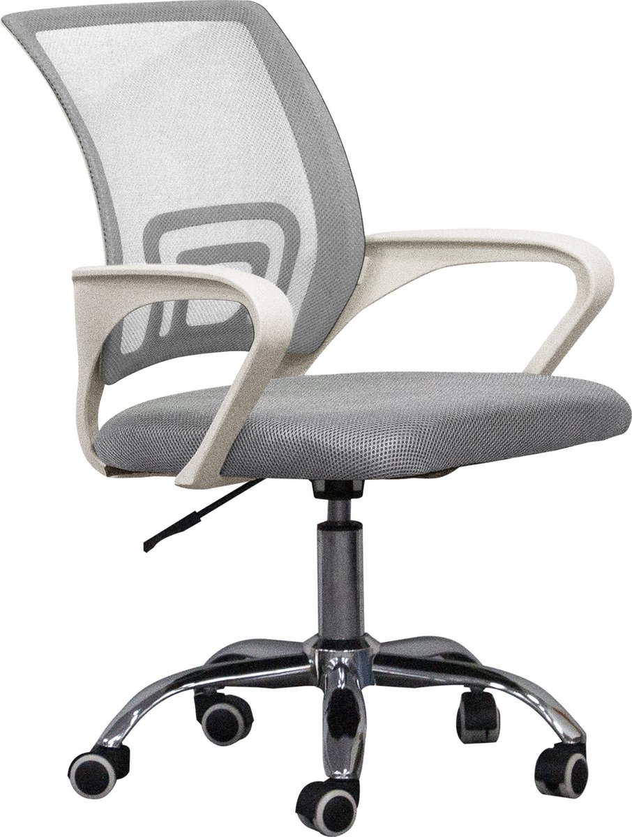 VDD Bureaustoel – grijs/wit – ergonomisch – hoogte verstelbaar - VDD - €43,95
