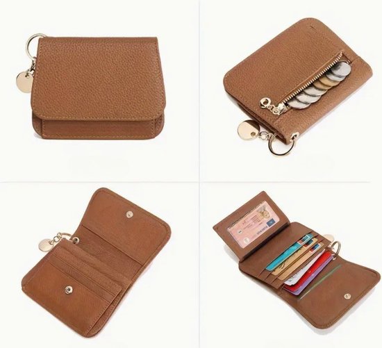 Royal Bagger RFID Blocking Dames korte portemonnee Echt leer