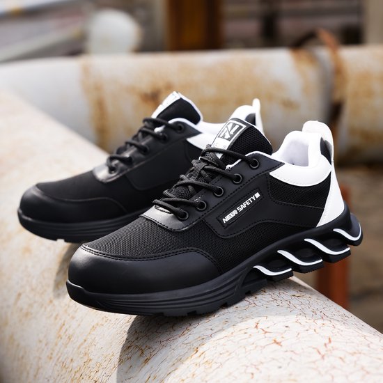Chaussures de travail de Safety Nezr® pour femmes et hommes - Chaussures de sécurité - Imperméables/légères/élégantes/mode - Classe de sécurité S1P - Taille 38
