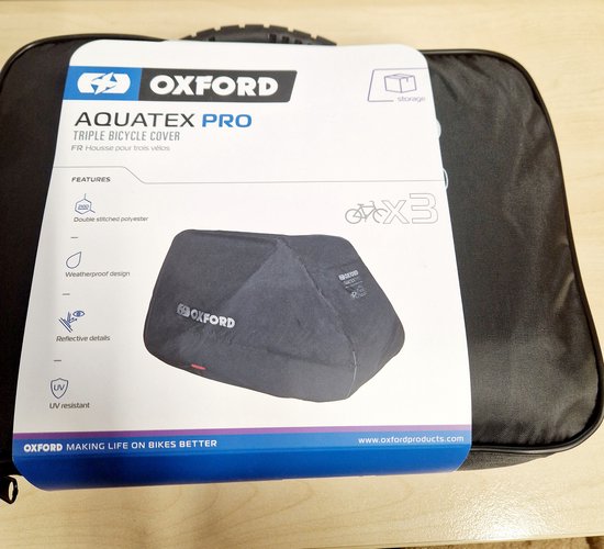 Luxe Fietshoes 3 fietsen waterdicht - Universeel - Bike Cover - Beschermhoes Elektrische fiets - Lichtgewicht - Anti-Diefstal - Gratis Opbergtasje - Oxford Aquatex-Pro fietshoes - Beschermhoes - 210 x 105 x 110cm van Merkloos — afbeelding 4