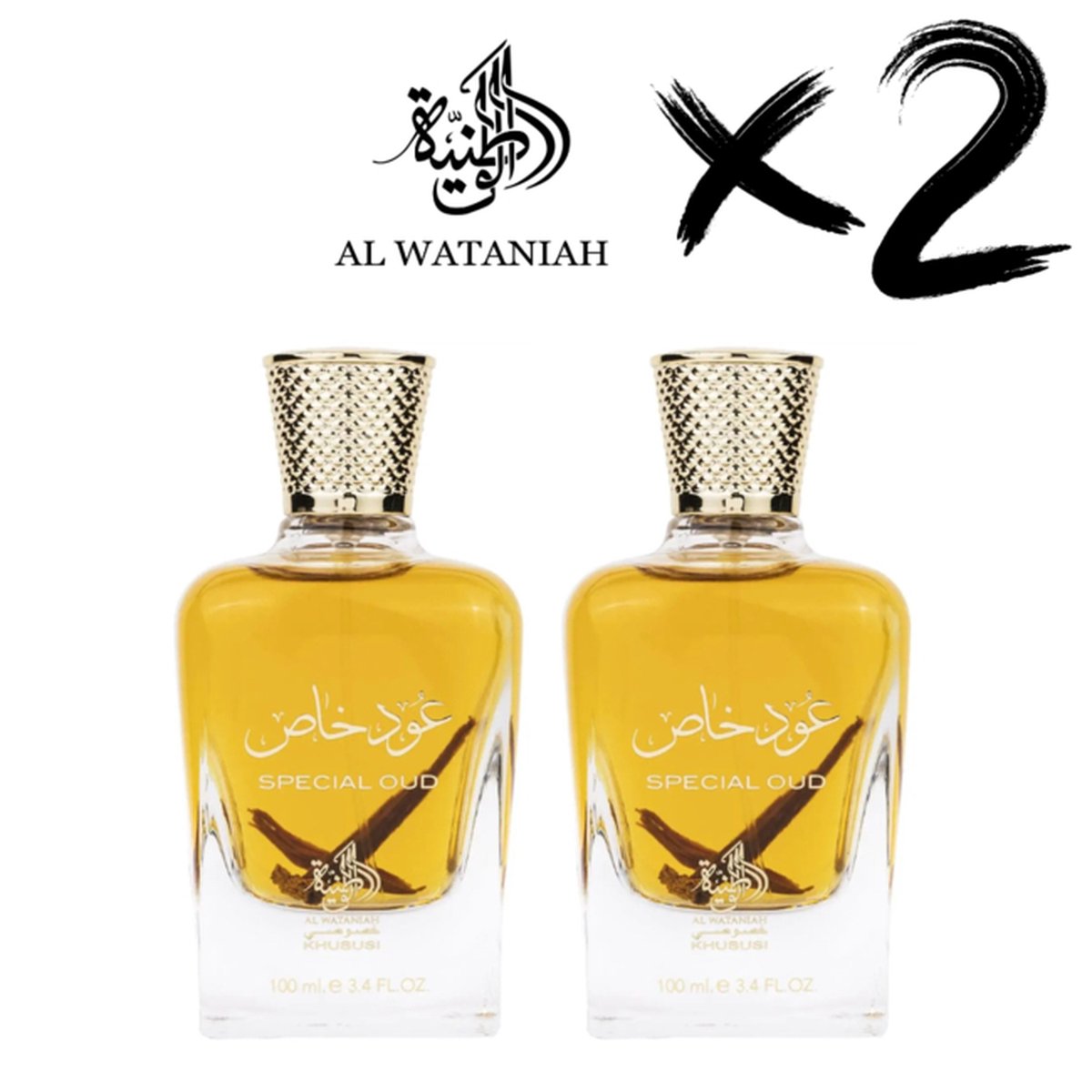 Goedkoopste AL WATANIAH 2 X Perfume SPECIAL OUD, 100ml