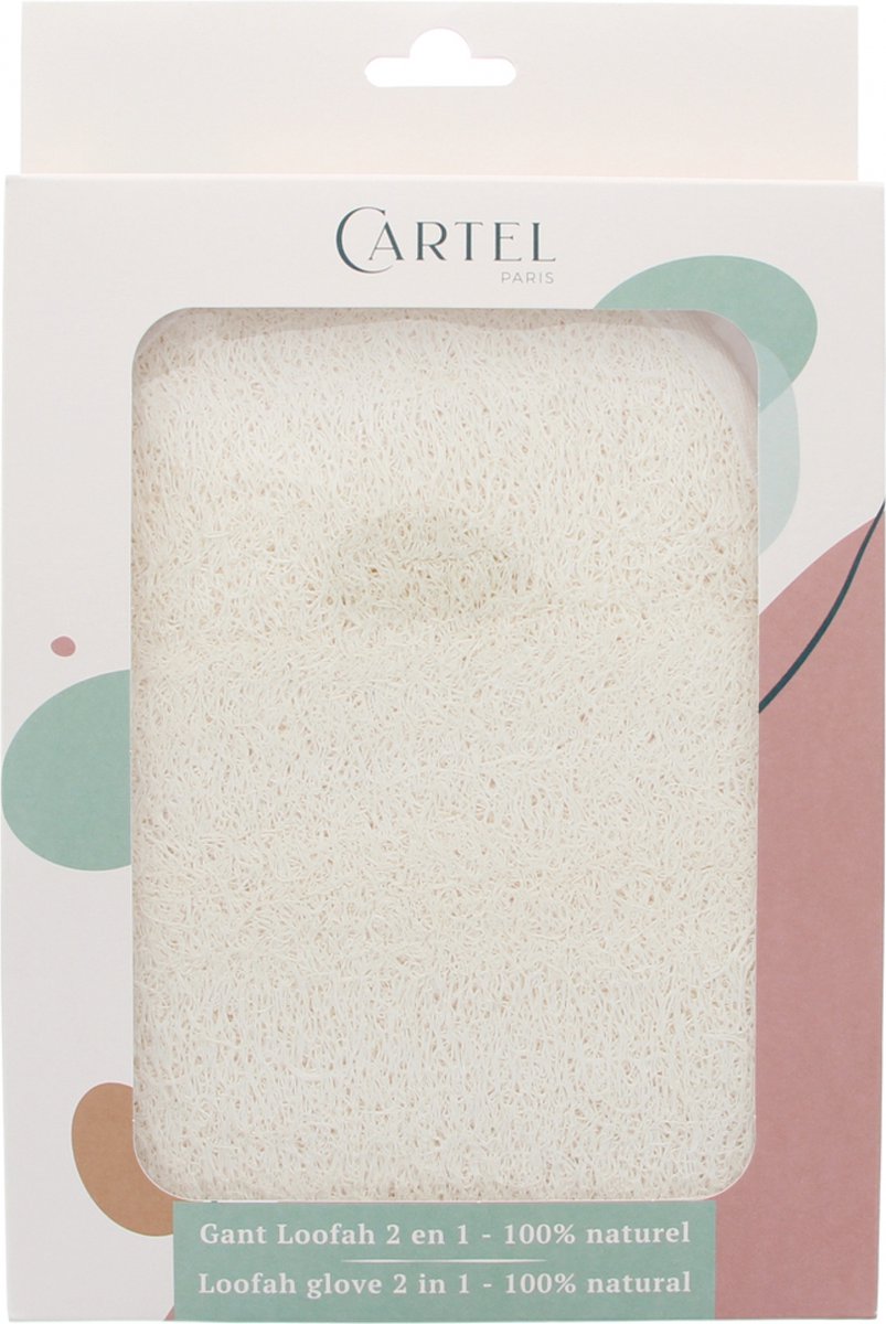 Cartel Paris Handschoen Loofah 2in1 (Kleur : Witte rand)