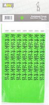 Partyband Tyvek - 200 stuks - Neon Green