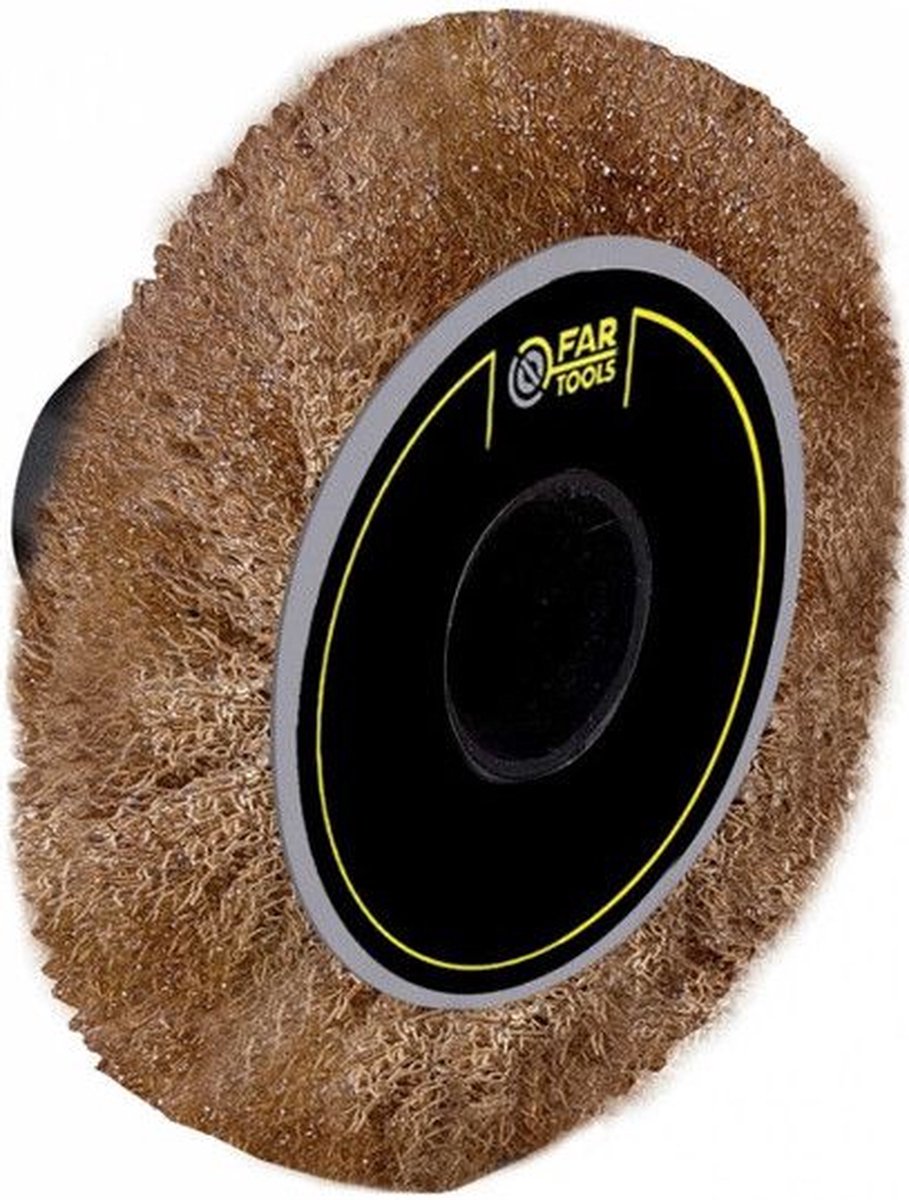 Messingborstel - FARTOOLS - Ø 65 mm - Dikte 10 mm - Bruin