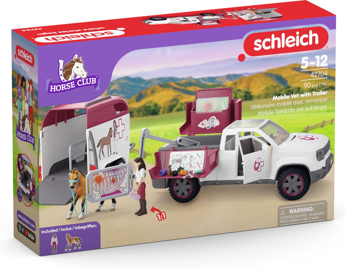 schleich HORSE CLUB - Mobiele dierenarts met aanhanger - 42704 — afbeelding 3