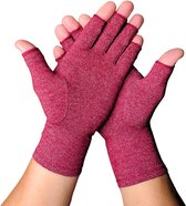 Gants de compression Kangka® - Gants de travail à domicile - Gant Gamer - Grijs - Unisexe - taille L
