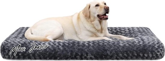 Ferplast Hondenbed Hondenkussen Kleine honden Antikrasstof Machinewasbaar op 30° Waterdicht hondenmatras 57 x 38 x 3,5 cm Grijs