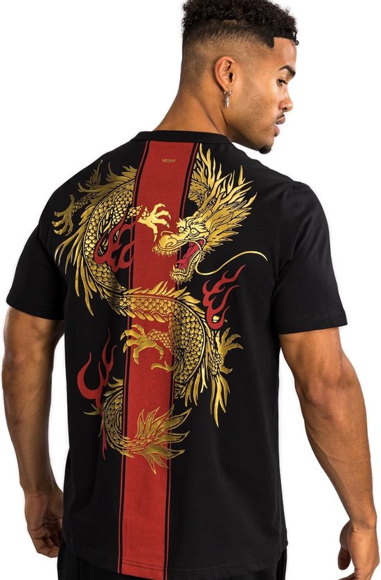 Foto: Venum x tekken 8 marshall law t shirt zwart rood goud xxl