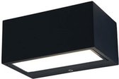 LUTEC Gemini - LED wandlamp voor buiten - Up & Down - Premium aluminium - 700Lm - 3000K warm wit licht - IP54 extra weerbestendig - Mat zwart - 140 x 89 x 65 mm