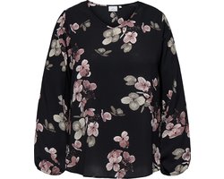 ONLY CARMAKOMA - CARVICA LIFE L/S V-NECK TOP WVN NOOS - Dames - Blouses