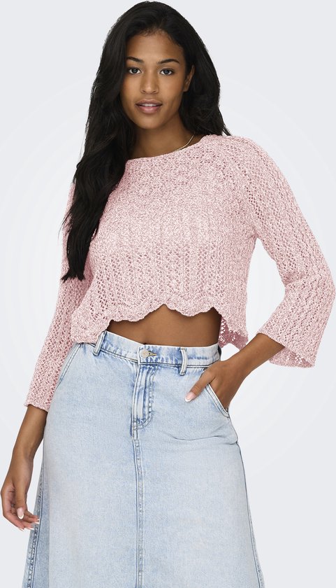 Only pull Onlnola Life 3/4 pull Knt Noos 15233173 Pink Candy femme taille - S