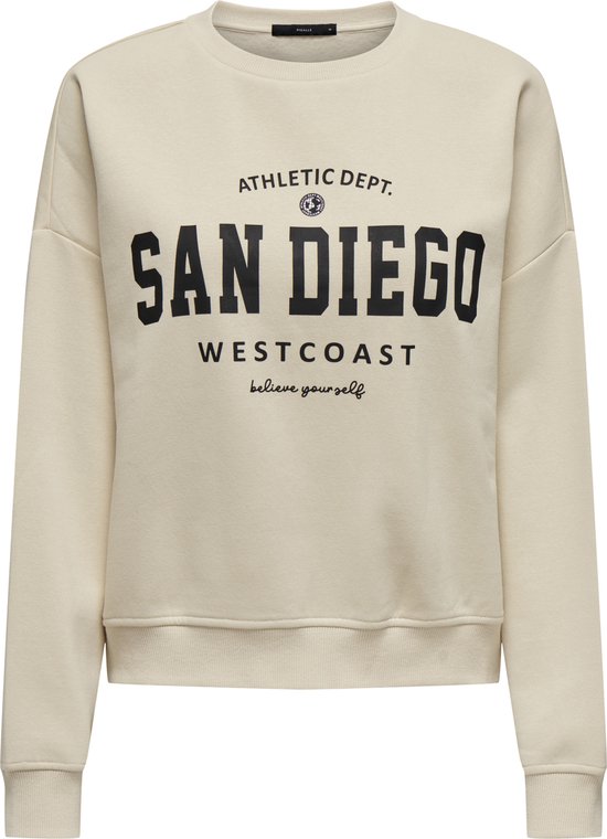 ONLSWEAT LIFE L/S CREW O.SIZE STATE NOOS