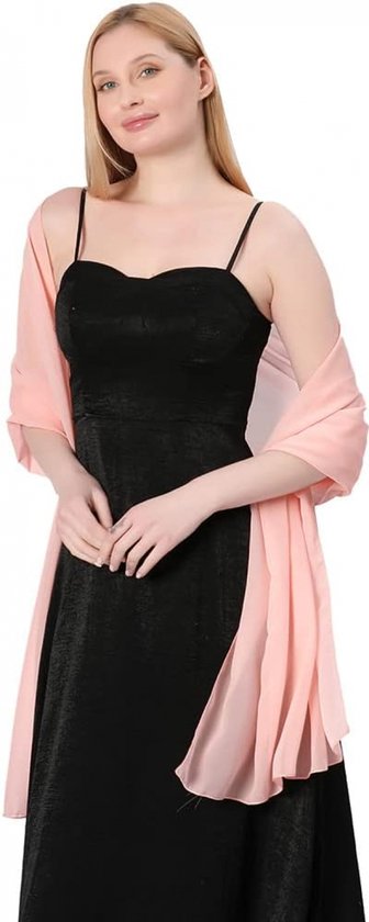 Swing Accessoires Stola aus Chiffon Blauw 6AG00400 valt los Swing Accessoires Stola aus Chiffon Blauw 6AG00400 valt los