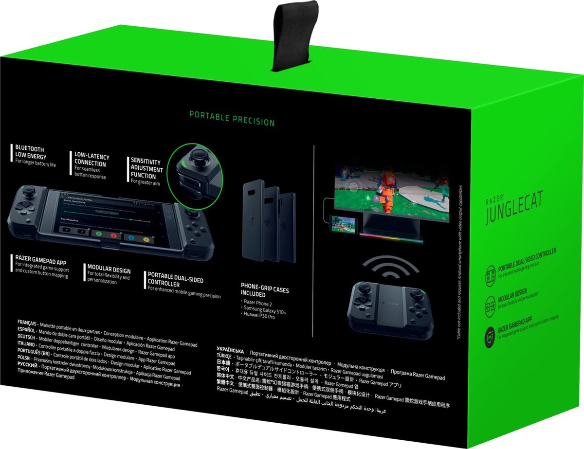 Razer Junglecat - Draadloze Gaming Controller voor Android - Bluetooth - Draagbaar - Uitschuifbaar – foto 6