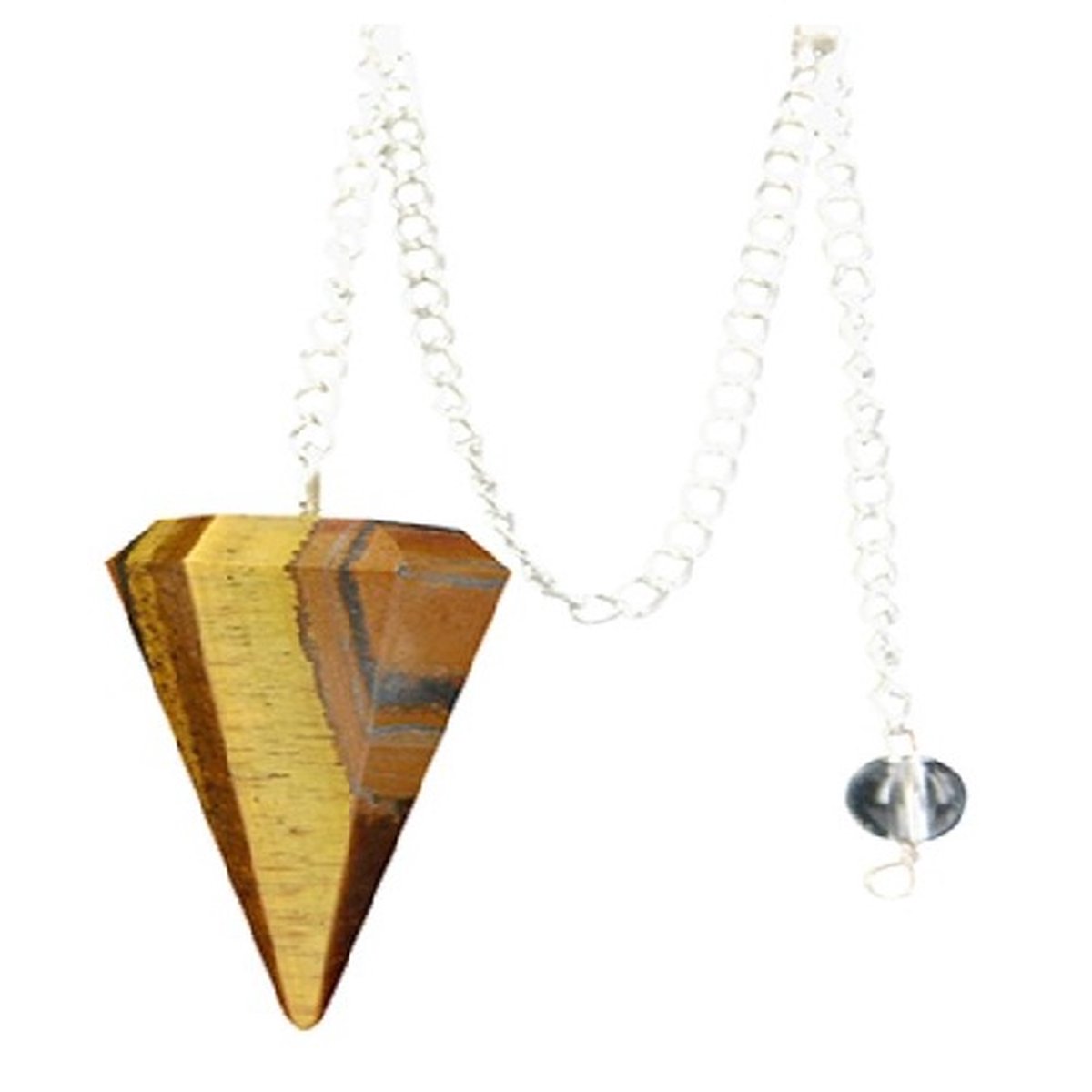 Tijgeroog Pendel Facet - Pendels Spiritueel - Pendelen - Pendel Edelsteen - Edelsteen