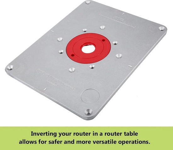 Router Inlegplaat Router Tafel Inzetplaat Aluminiumlegering Inzetring Houtbewerking 300 ...