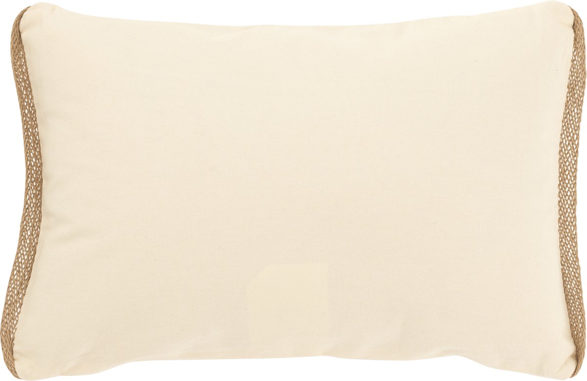J-Line kussen Rechthoek Palmbomen - katoen - creme/beige