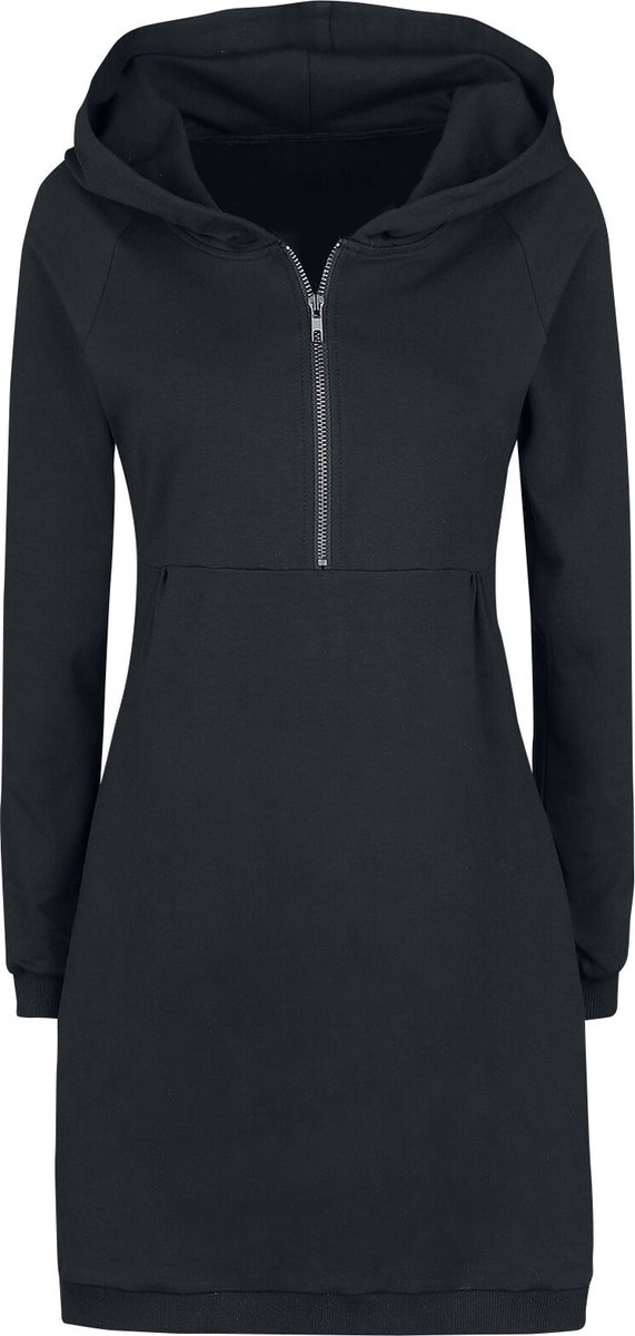 R.E.D. Rock-Engineered Design Zwart sweatshirt jurkje met capuchon - Dames - XL