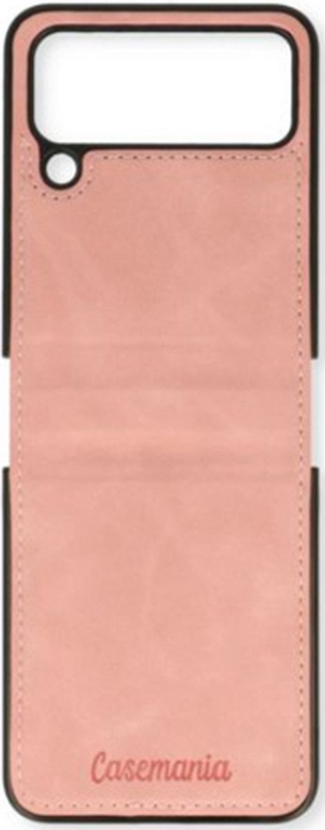 Telefoonhoesje Geschikt voor Samsung Z Flip 3 - Luxe Wallet Case - Roze