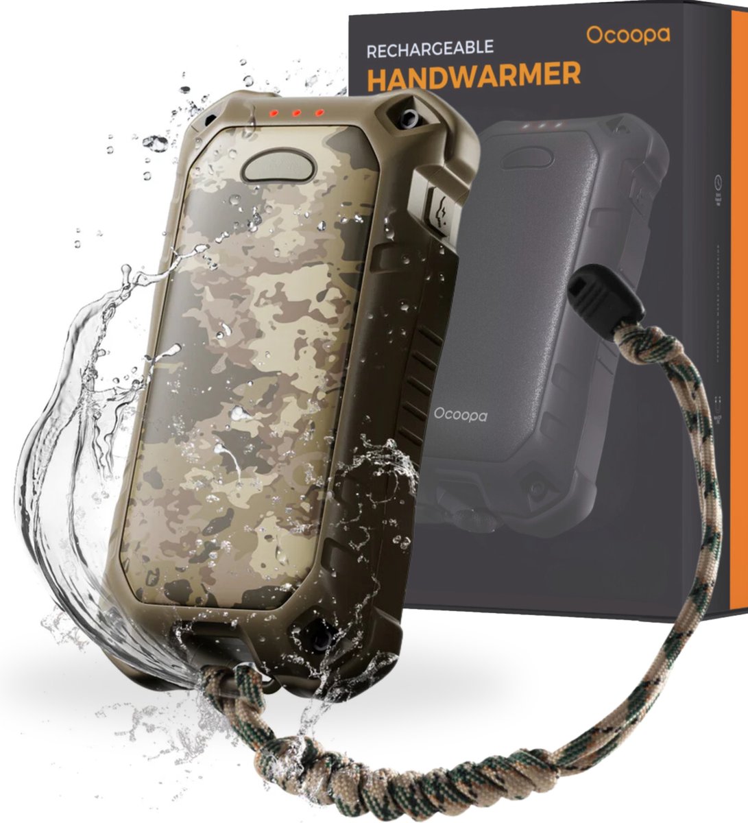 Goedkoopste Handwarmers Herbruikbaar & Elektrisch - 8-18 Uur Warmte (37- 52°C) UT4 Extreme - Krachtige Powerbank 10.000 mAh - 22.W Ultrasnelladen - IP56 Stof- & Waterdicht - Onmisbaar voor Outdoor en Noodpakket