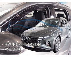Hyundai Tucson (type 4 / NX) donkere zijwindschermen set 4-delig tbv 5-deurs model VANAF OKT-2020 pasvorm Team Heko