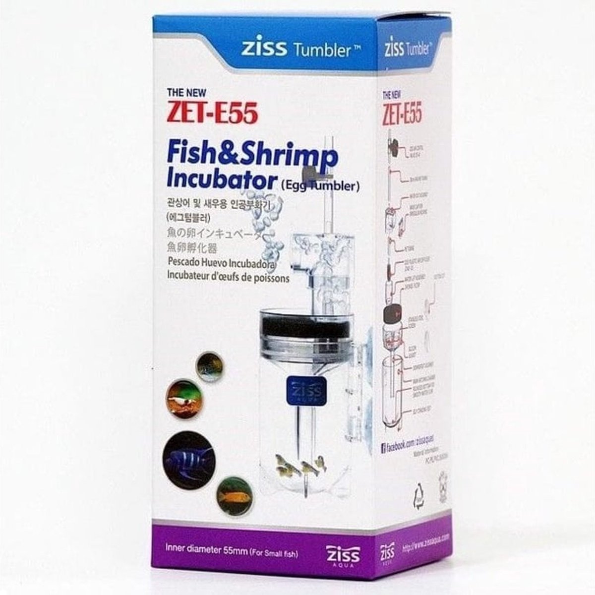 Ziss Eiertuimelaar Zet-e55 Polycarbonaat 5,5 X 16 Cm Transparant