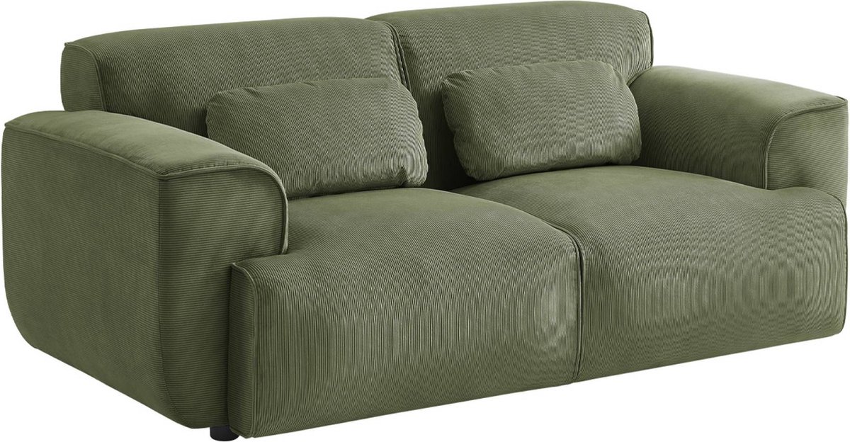 sweeek - 2-zits corduroy bank, wallas, b 178 x d 97,5 x h 73cm
