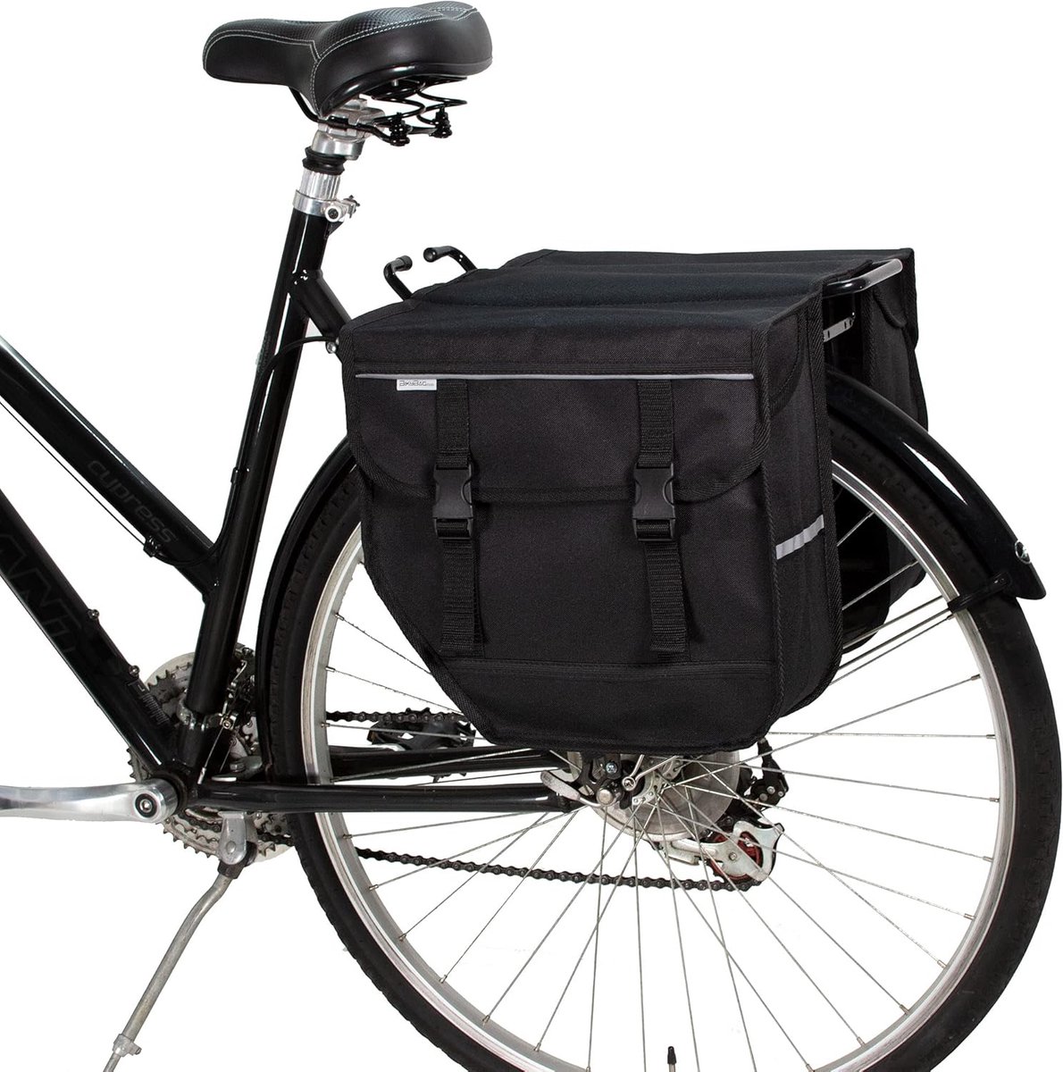 fietstas + bagagedrager - fietstas - Zwart