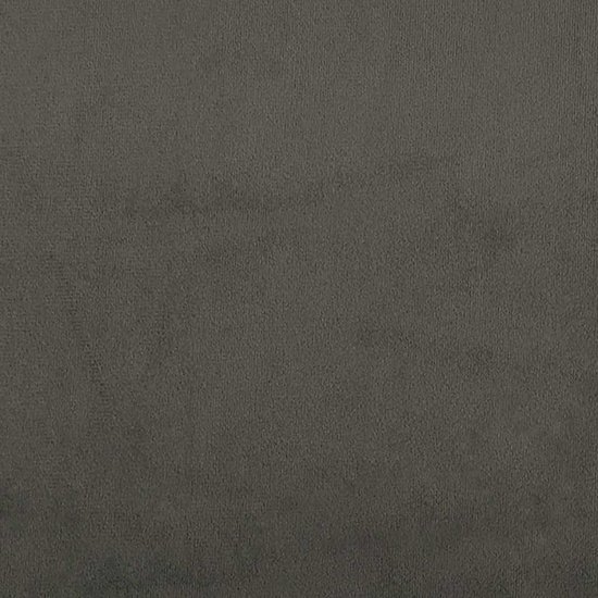 vidaXL Cadre de lit avec tête de lit Velours Gris foncé 80x200 cm