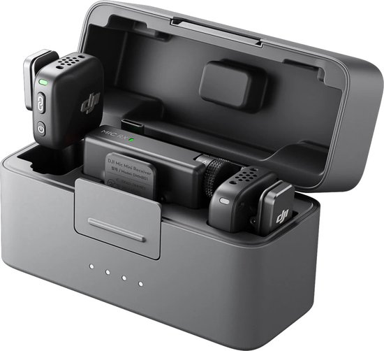 Foto: Dji mic mini 2 tx 1 rx microfoons charging case