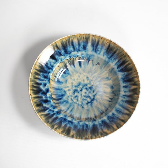Schotels voor Olympia Kiln Espressokopjes - Blauwe Porseleinen schotels Schotels voor Olympia Kiln Espressokopjes - Blauwe Porseleinen schotels