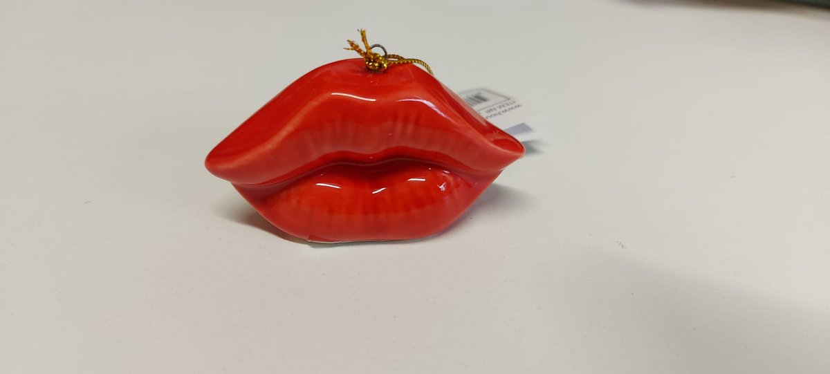 Lippen hanger. Kerstboomhanger, Decoratie, Housevitamin, Lippen