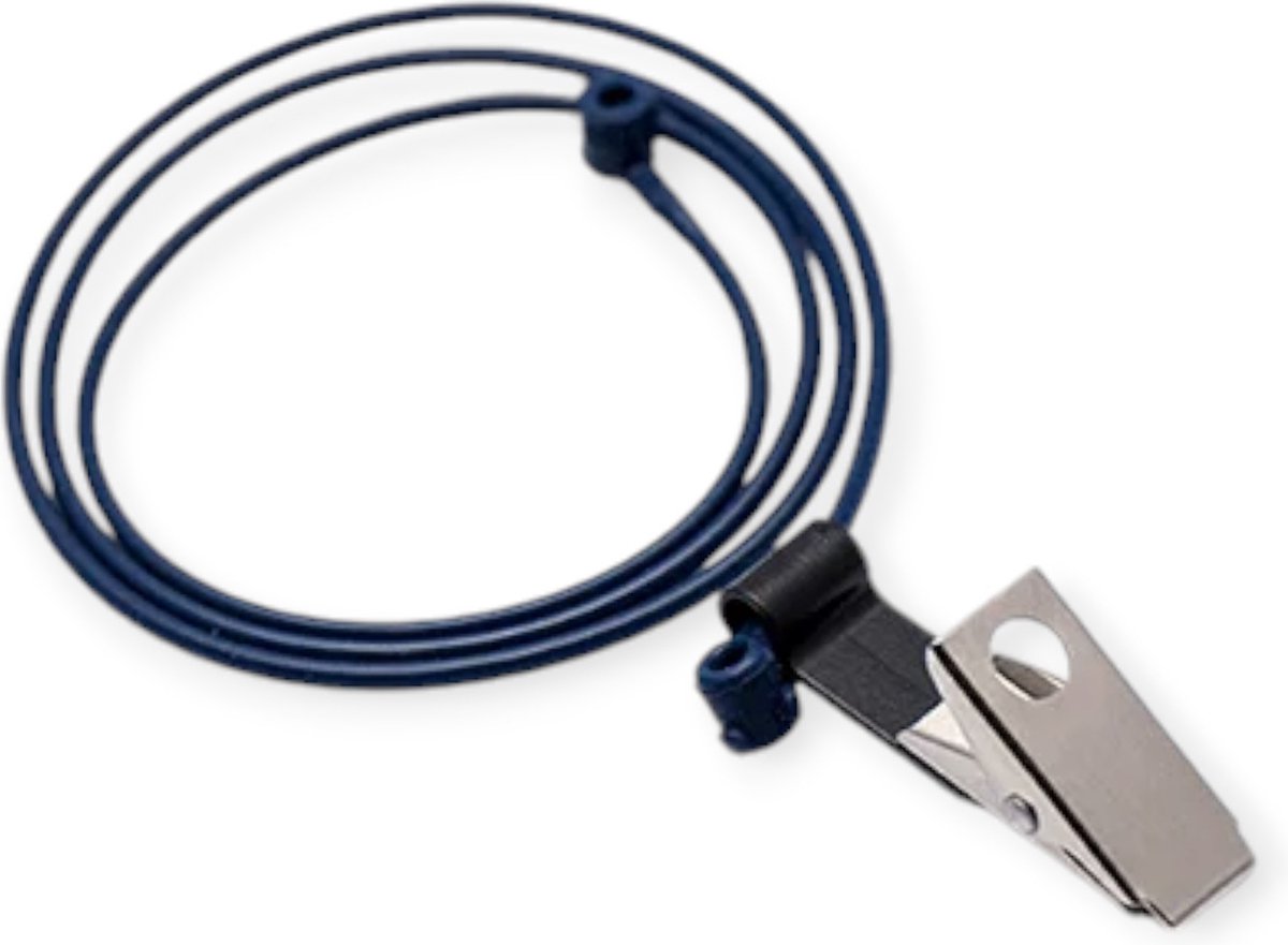 Goedkoopste Pluggerz koord met kledingclip detecteerbaar blauw