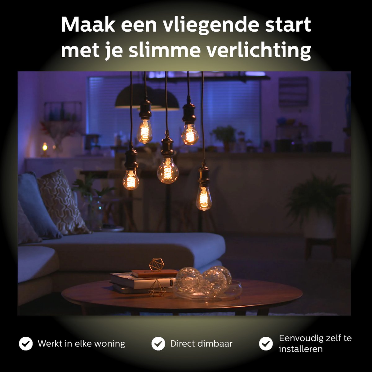 Philips Hue Starterspakket - E27 Vintage thumbnail 4