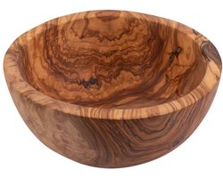 Bowls and Dishes Pure Olive Wood olijfhouten Schaal Ø 24 cm | cadeautip!