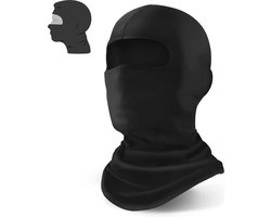 YONO Bivakmuts - Helmmuts - Balaclava voor Winter - Motor - Scooter - Fiets - Ski - Face Mask - Zwart